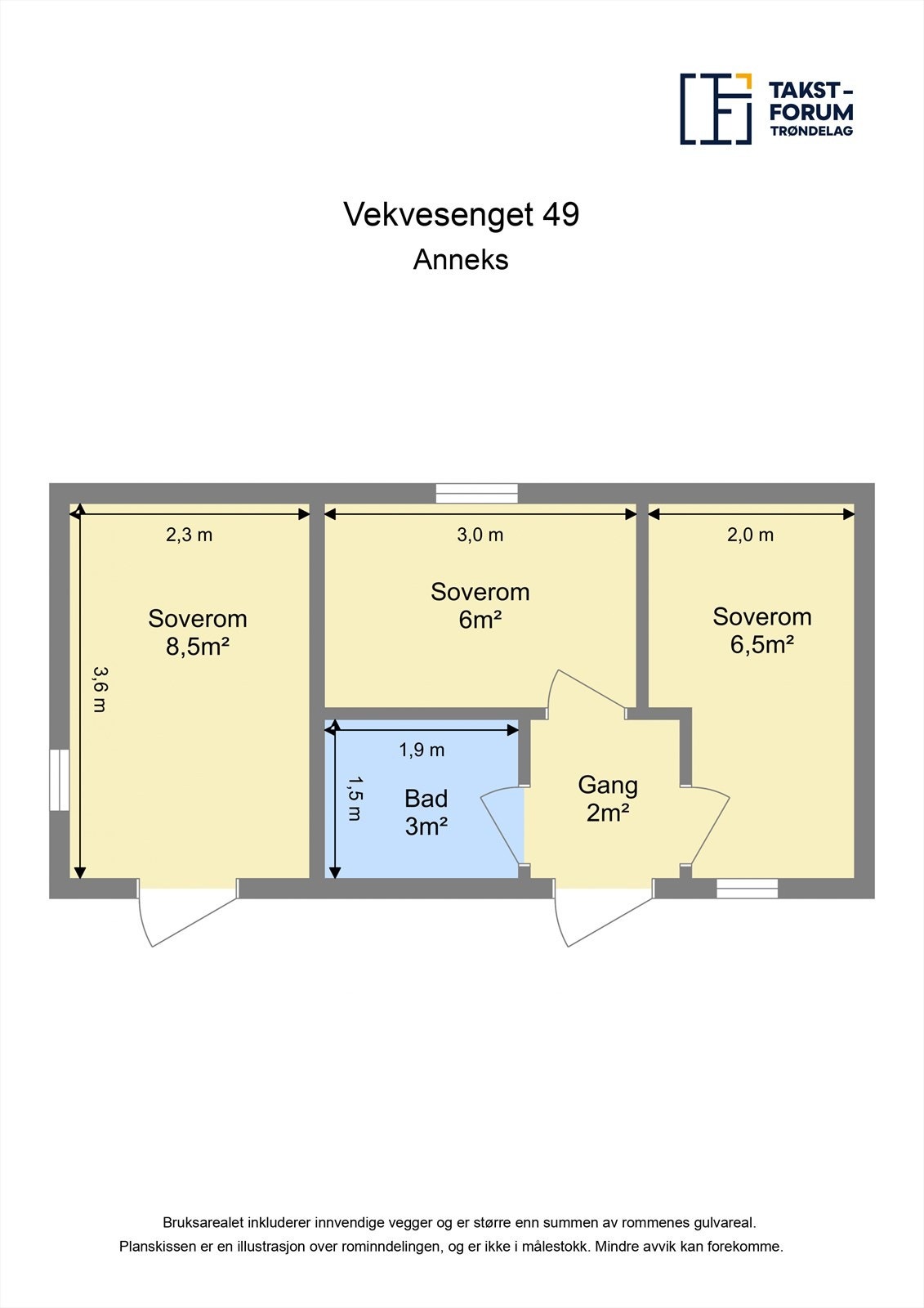 Plantegning anneks Galleribilde