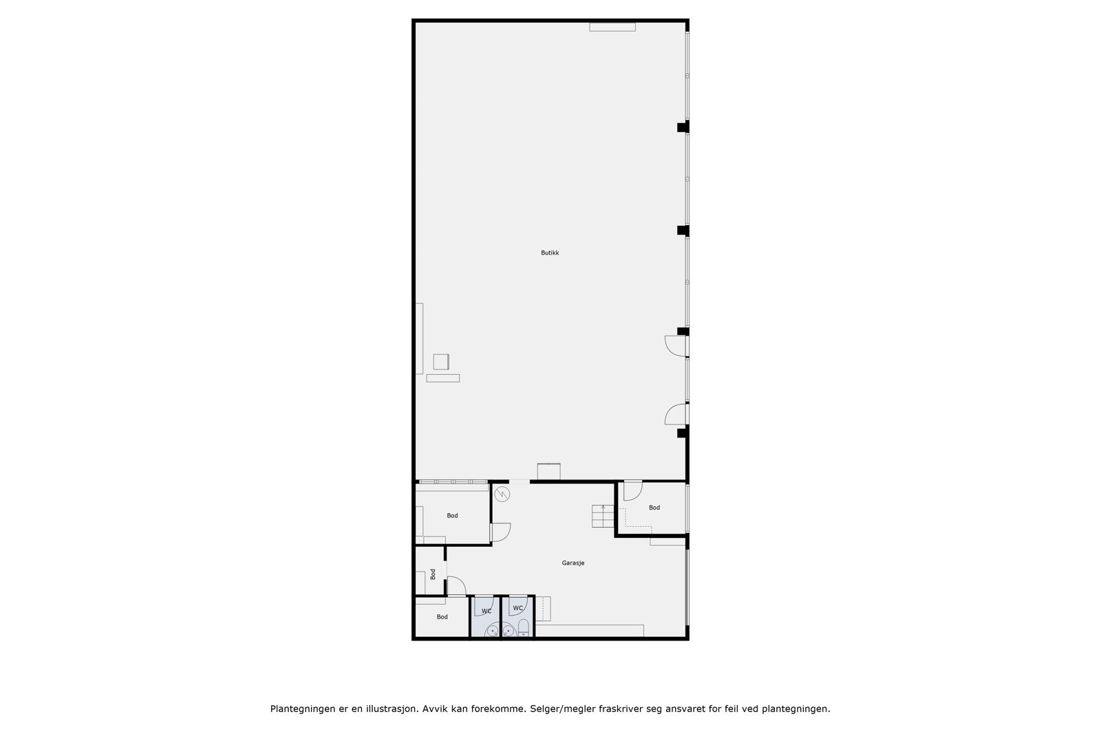 Plantegning - Næringsdel Galleribilde
