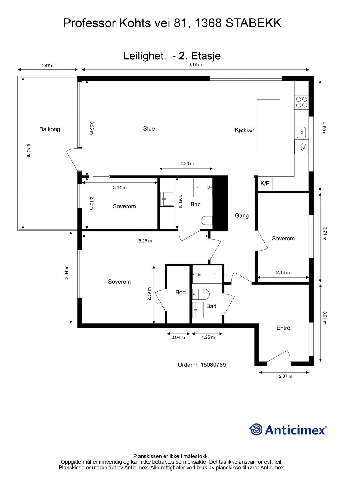 Plantegning Leilighet Galleribilde