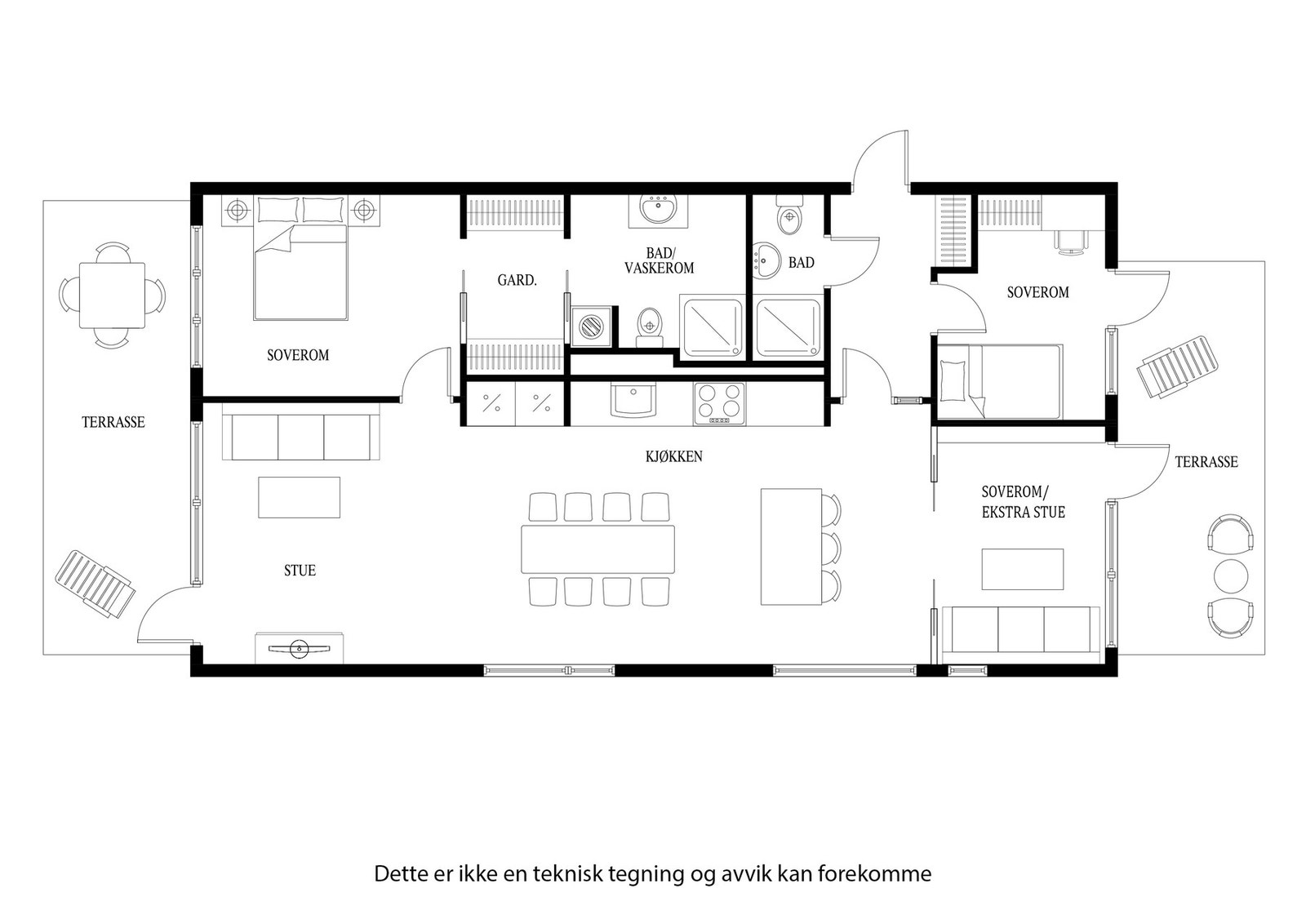 Planløsning for leiligheten Galleribilde