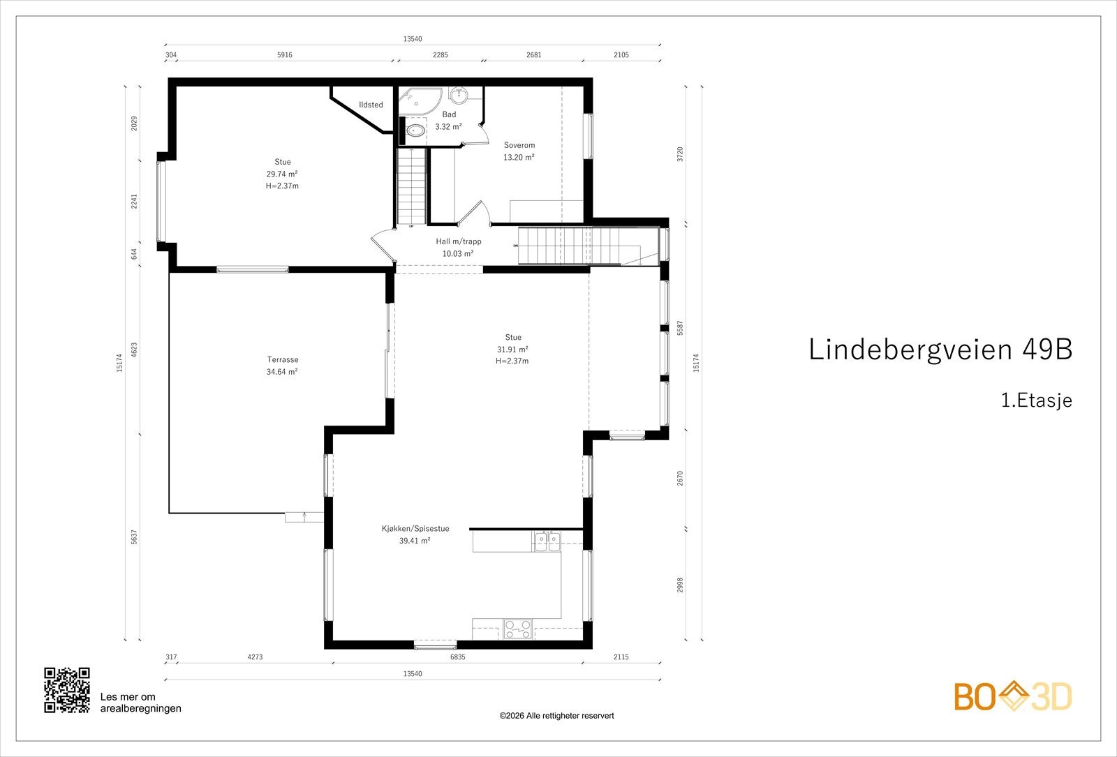 Lindebergveien 49 B - 1. Etasje. Galleribilde