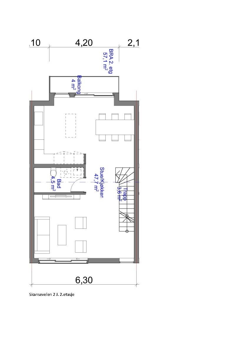 Plantegning hovedetasje Galleribilde