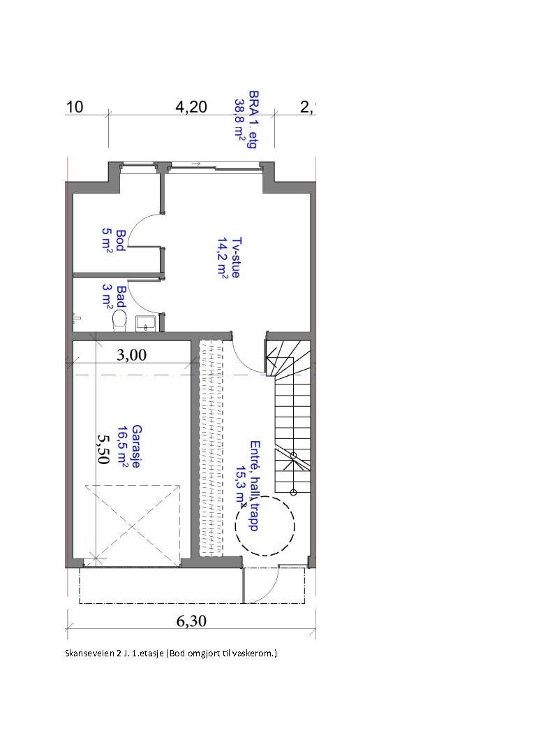 Plantegning 1.etasje Galleribilde