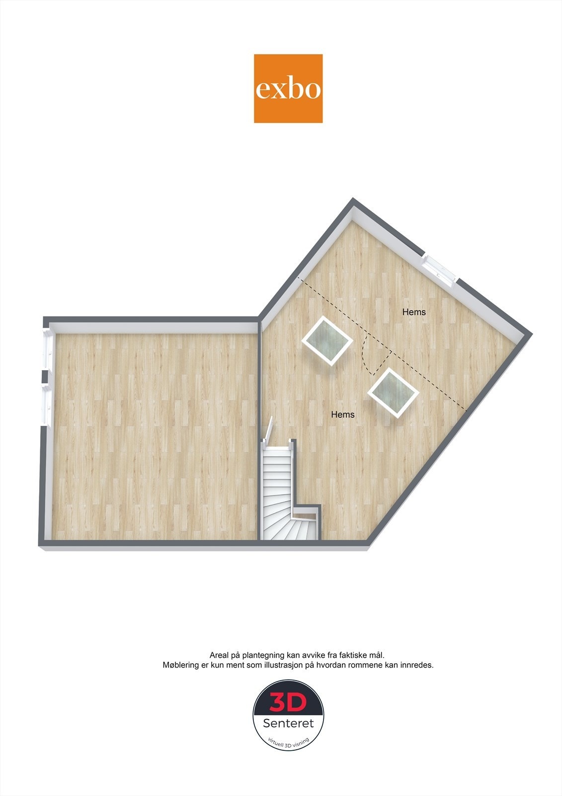 Uinnredet loft Galleribilde