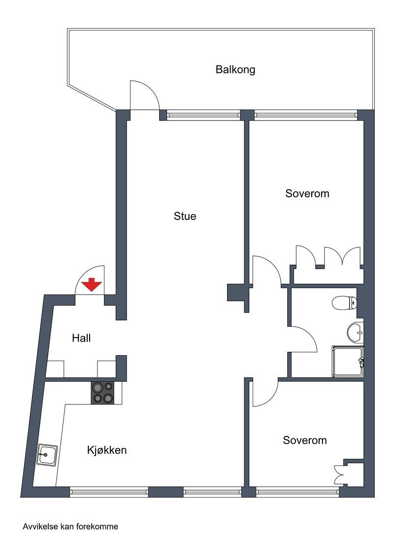 Plantegning Galleribilde
