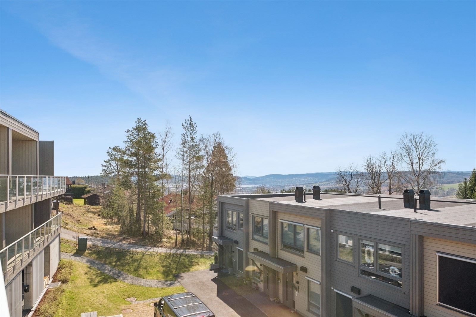 Herfra har man god oversikt over nærområdet. Galleribilde