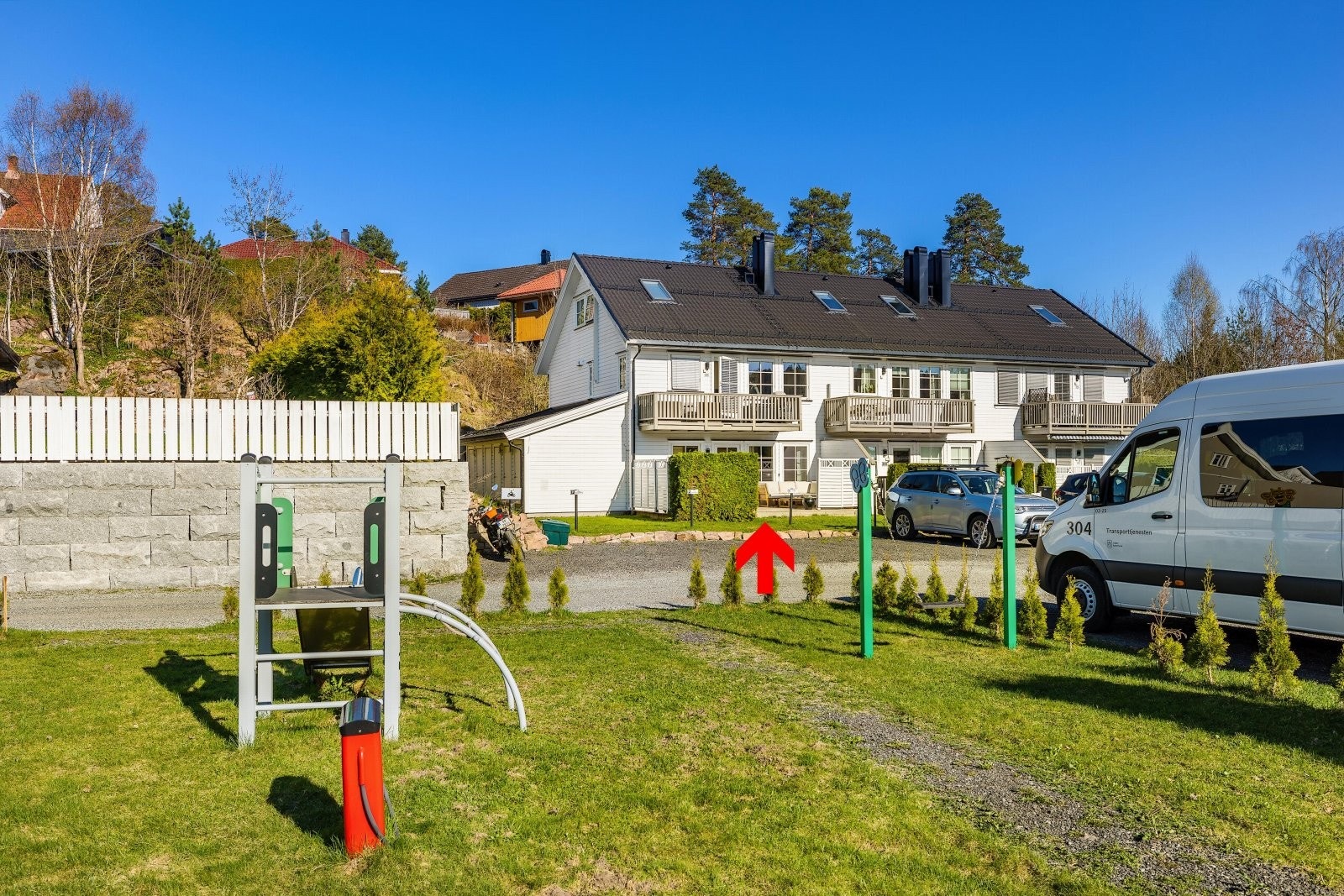 Vestvendt fasade Galleribilde