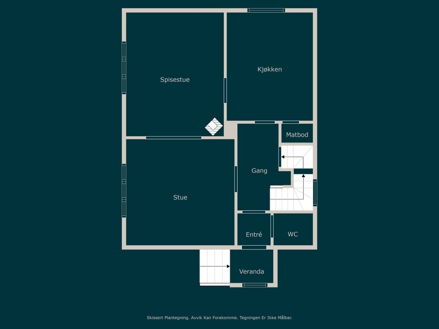 Planløsning: 1. etasje. Galleribilde