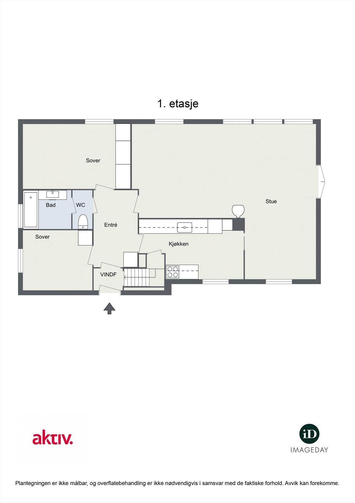 Plantegning hovedetasje Galleribilde