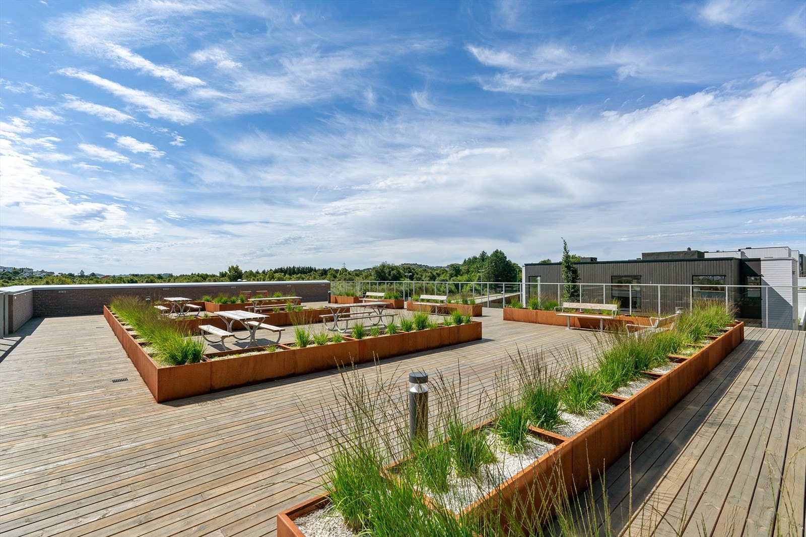 Felles takterrasse som beboerne i sameiet disponerer Galleribilde