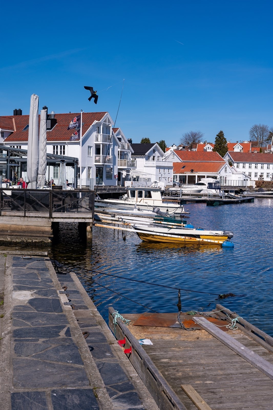 Her finner man flere restauranter og uteservering Galleribilde