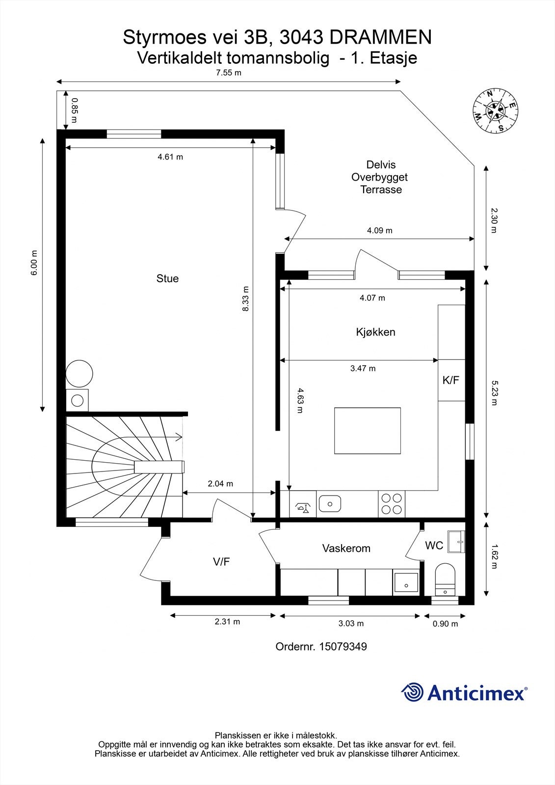 Plantegning - 1. etasje Galleribilde