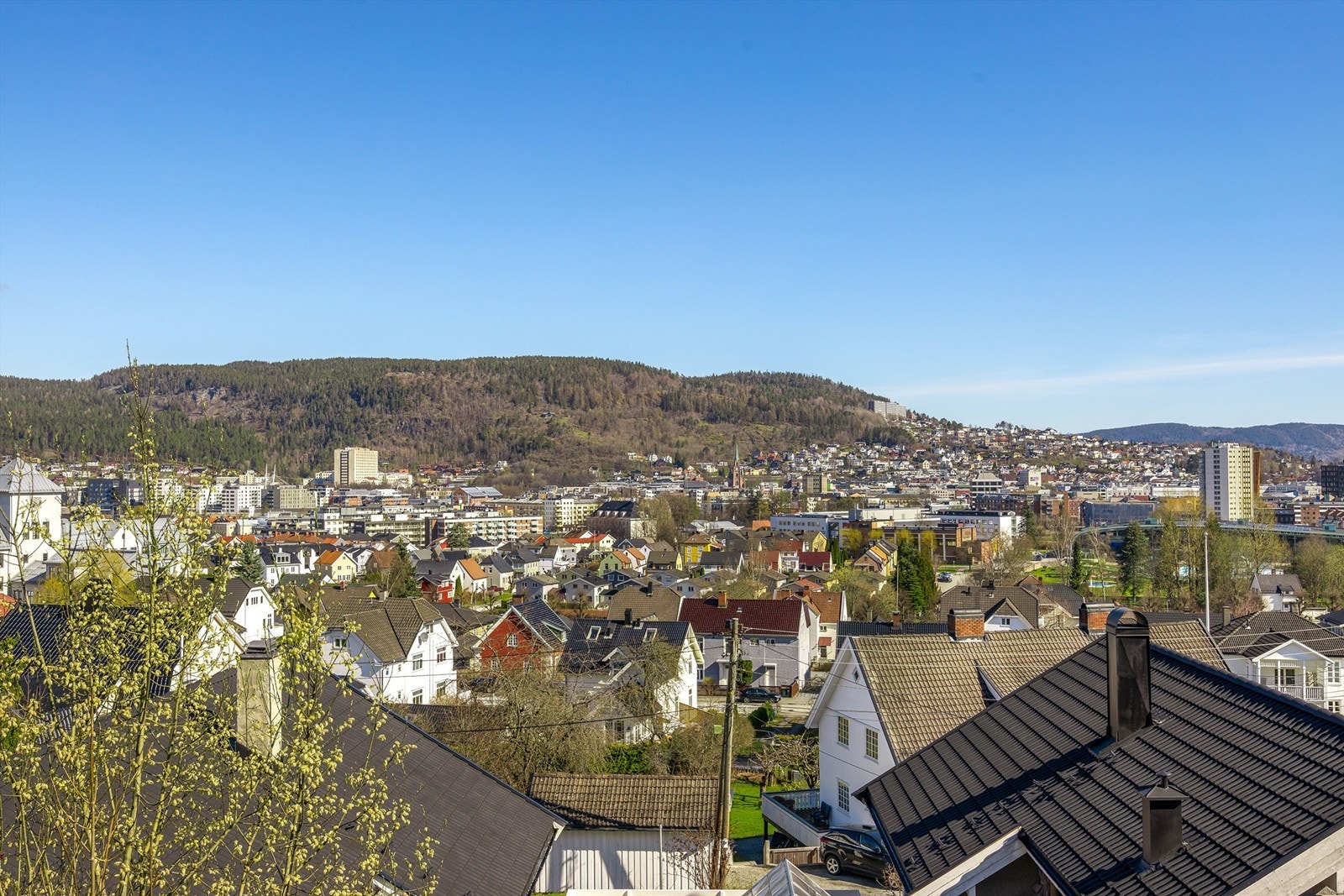 Herfra kan du nyte en vidstrakt utsikt over Drammen by. Galleribilde