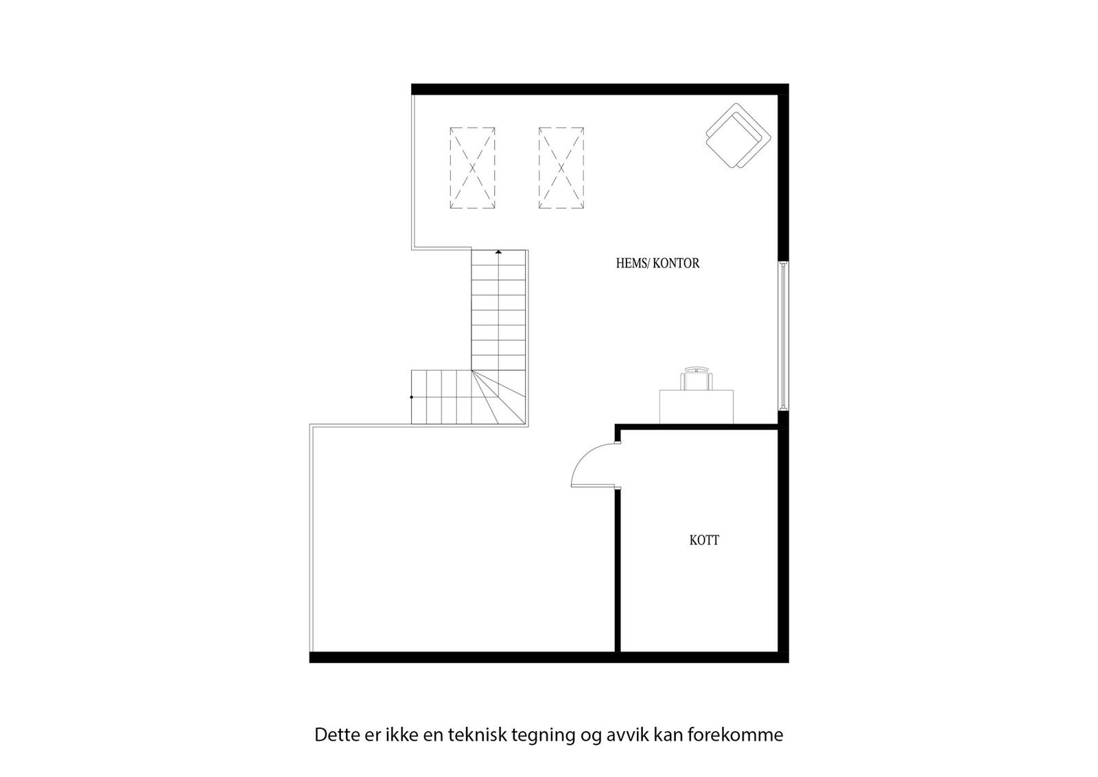 Planløsning - mesanin Galleribilde