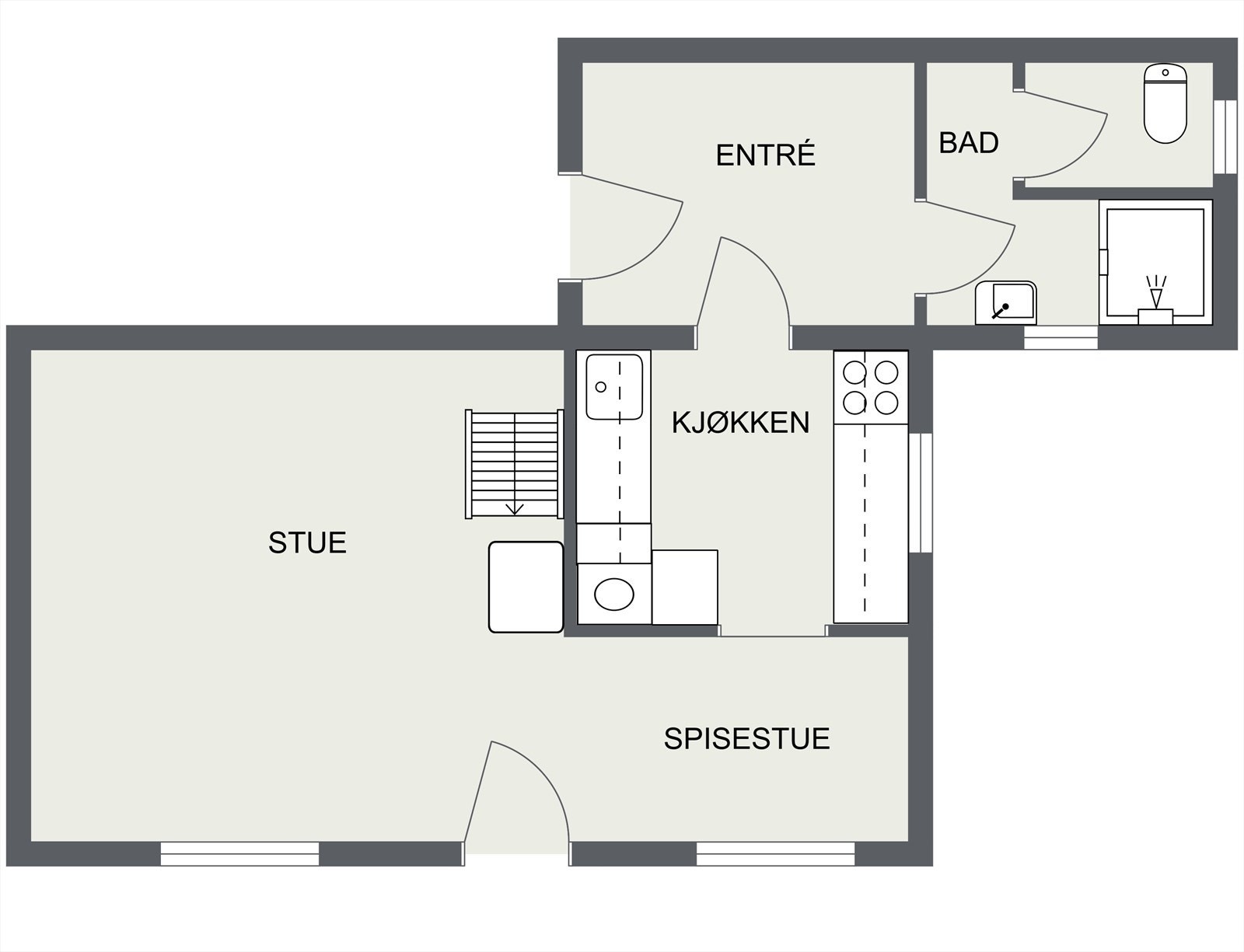 Plantegning Galleribilde
