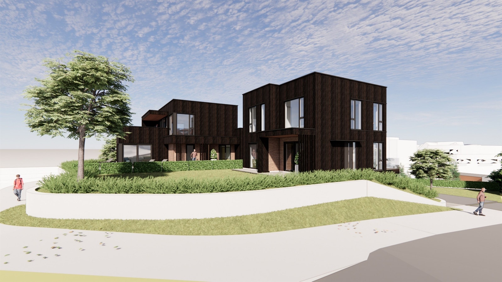 Illustrasjon på hvordan man kan få bygge. Galleribilde