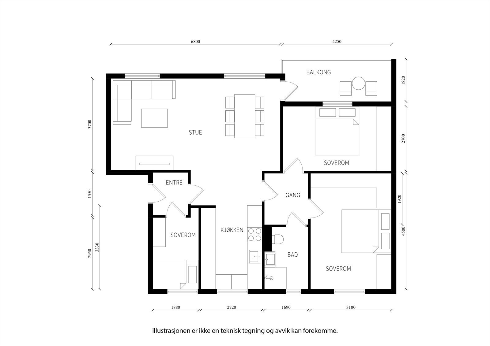 Plantegning. Galleribilde