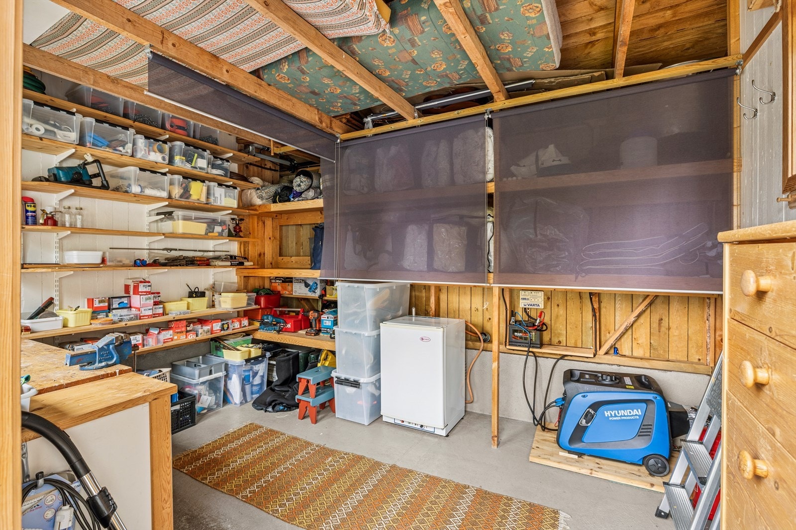 Redskapsboden på 13 m² gir rikelig med lagringsplass. Galleribilde