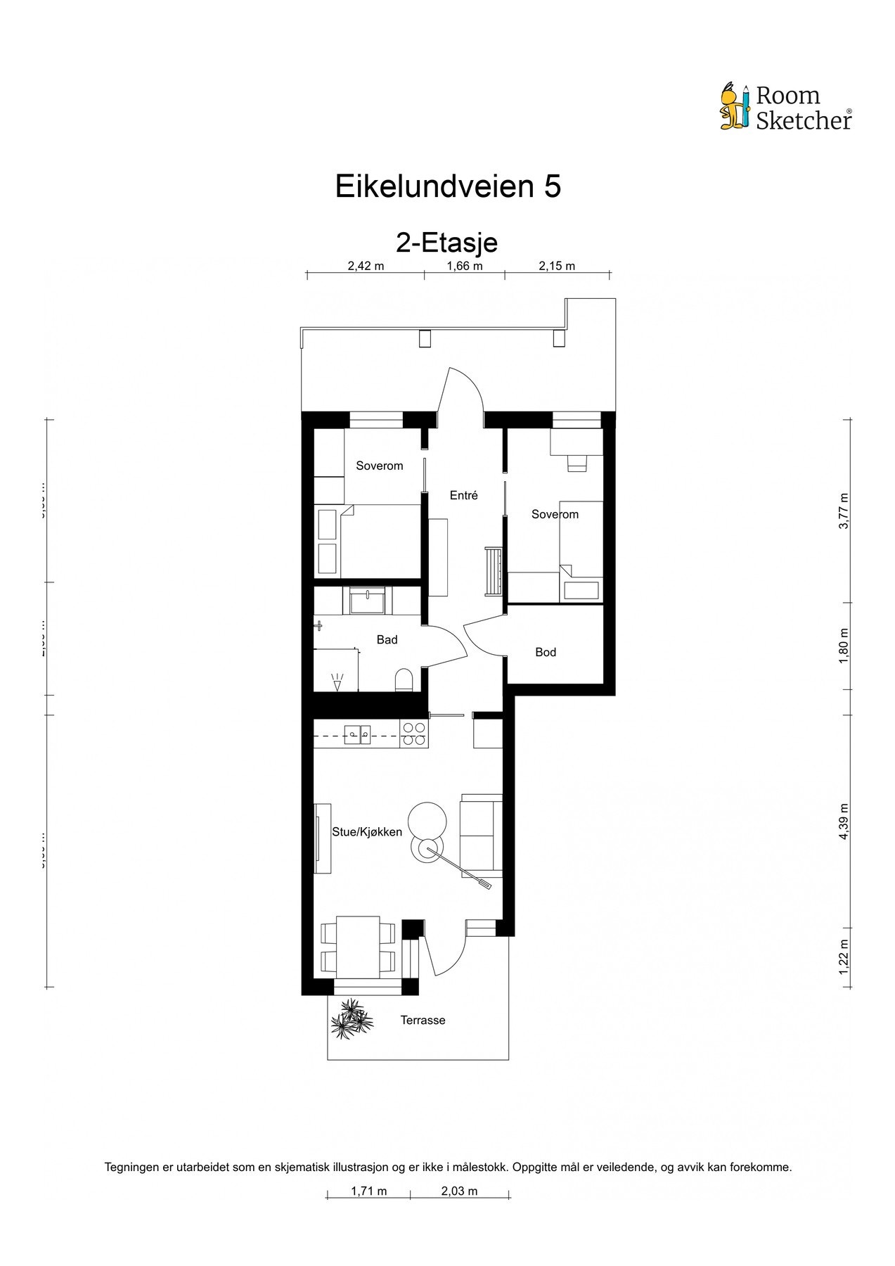 Plantegning 2. etasje. Galleribilde