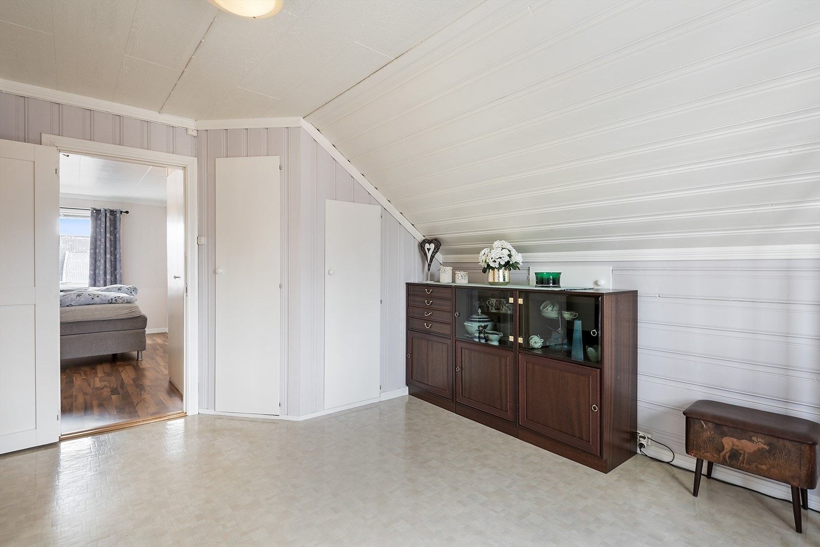 Skråhimling i 2. etasje. Galleribilde