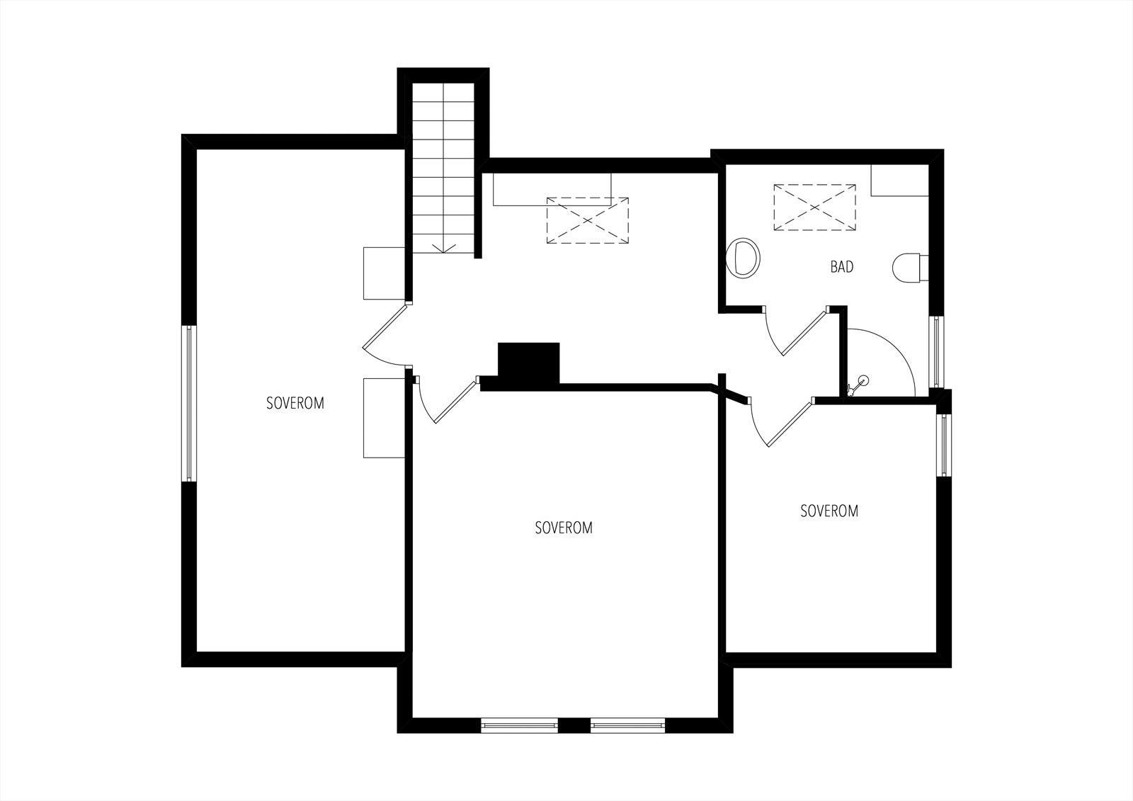 Plantegning 2. etasje Galleribilde