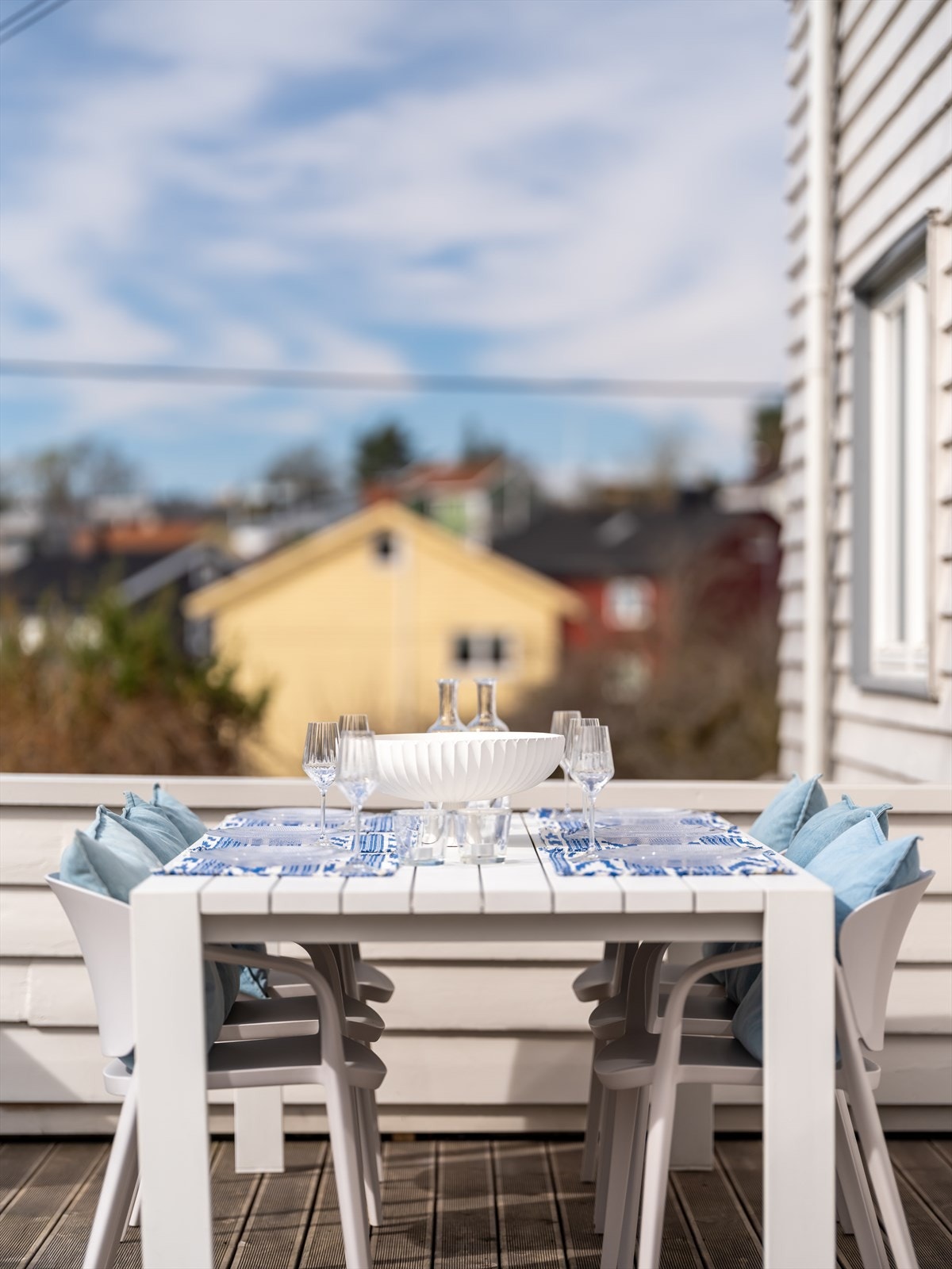 Her kan man dekke opp til langbord. Galleribilde