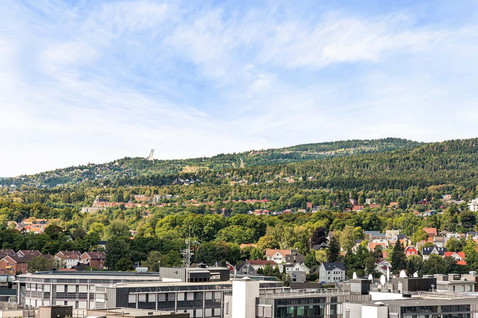 Fantastisk utsikt fra takterrassen mot vest! Galleribilde