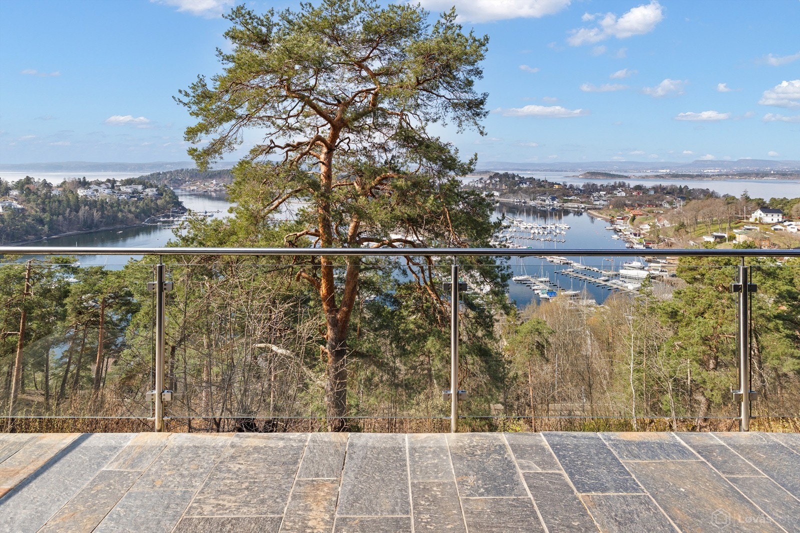 Utsikt fra terrassen Galleribilde