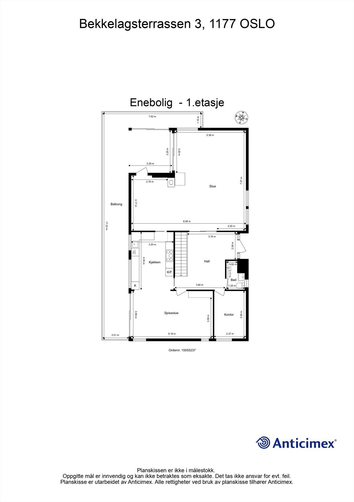 Plantegning - 1. etasje Galleribilde