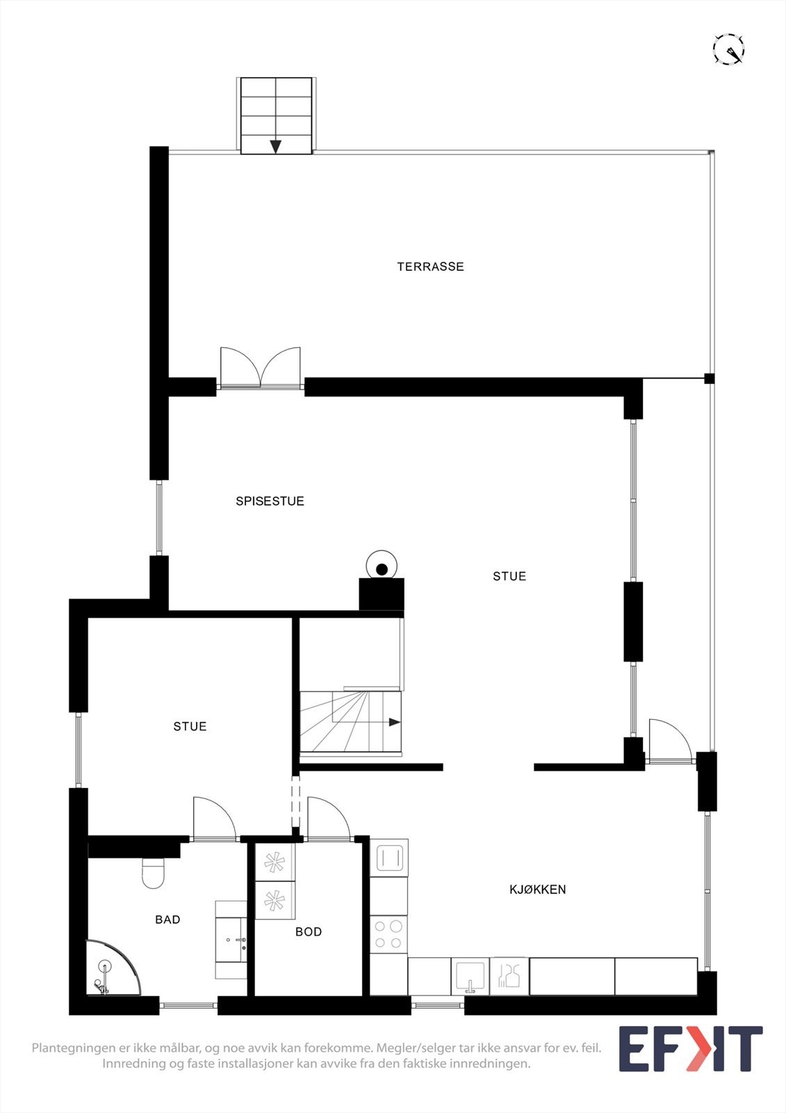 Plantegninger 1.etasje Galleribilde