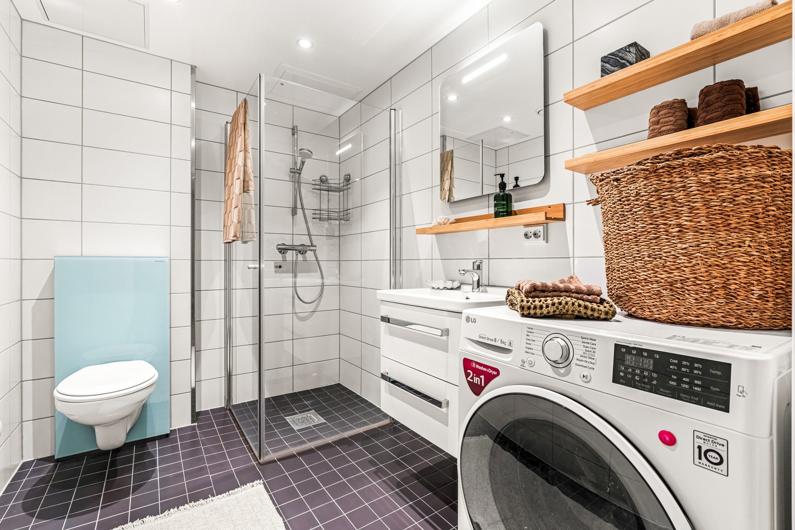 Badet har opplegg for vaskemaskin Galleribilde