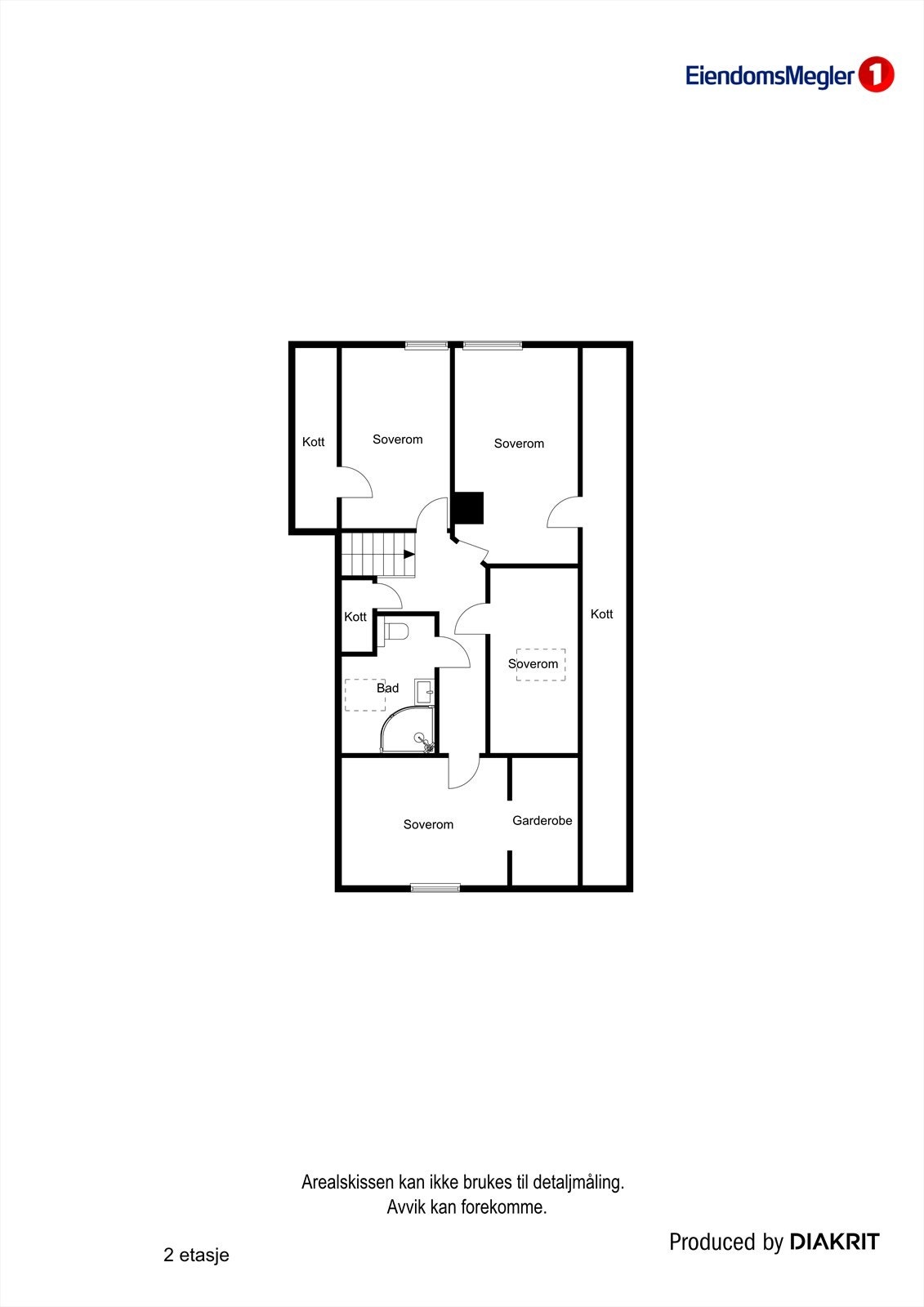 Plantegning 2. etasje Galleribilde