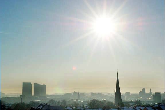 Utsikt fra felles takterrasse Galleribilde