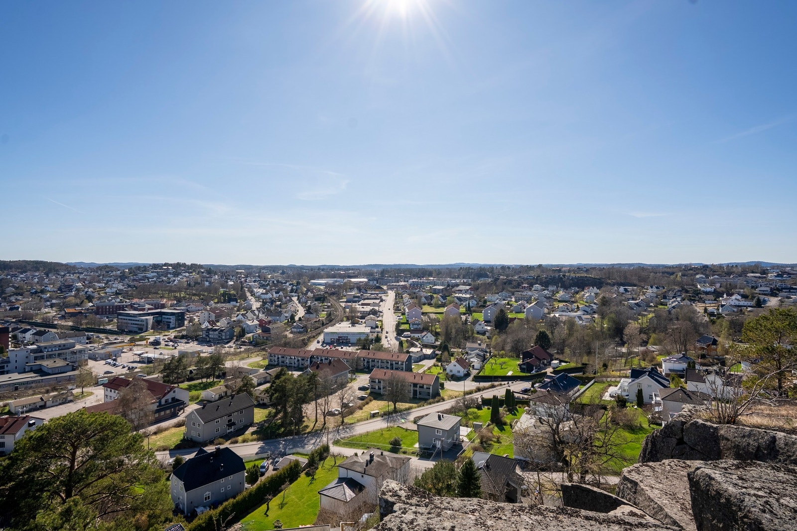 Panoramautsikt over hele byen som gir en spektakulær opplevelse Galleribilde