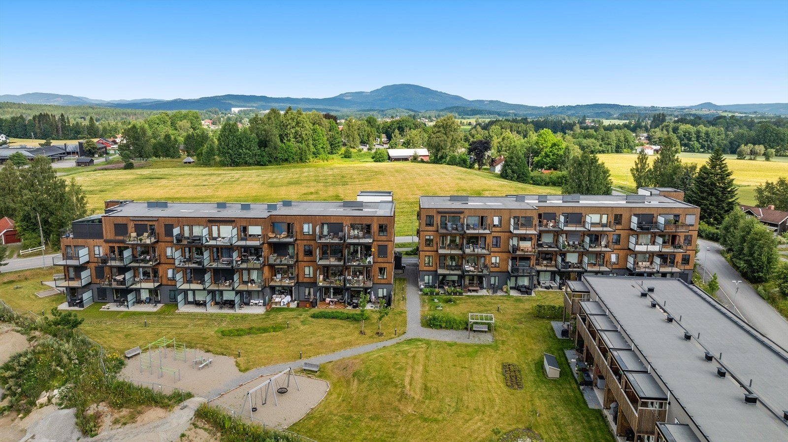 Leiligheten er vendt mot sameiets fellesområde Galleribilde