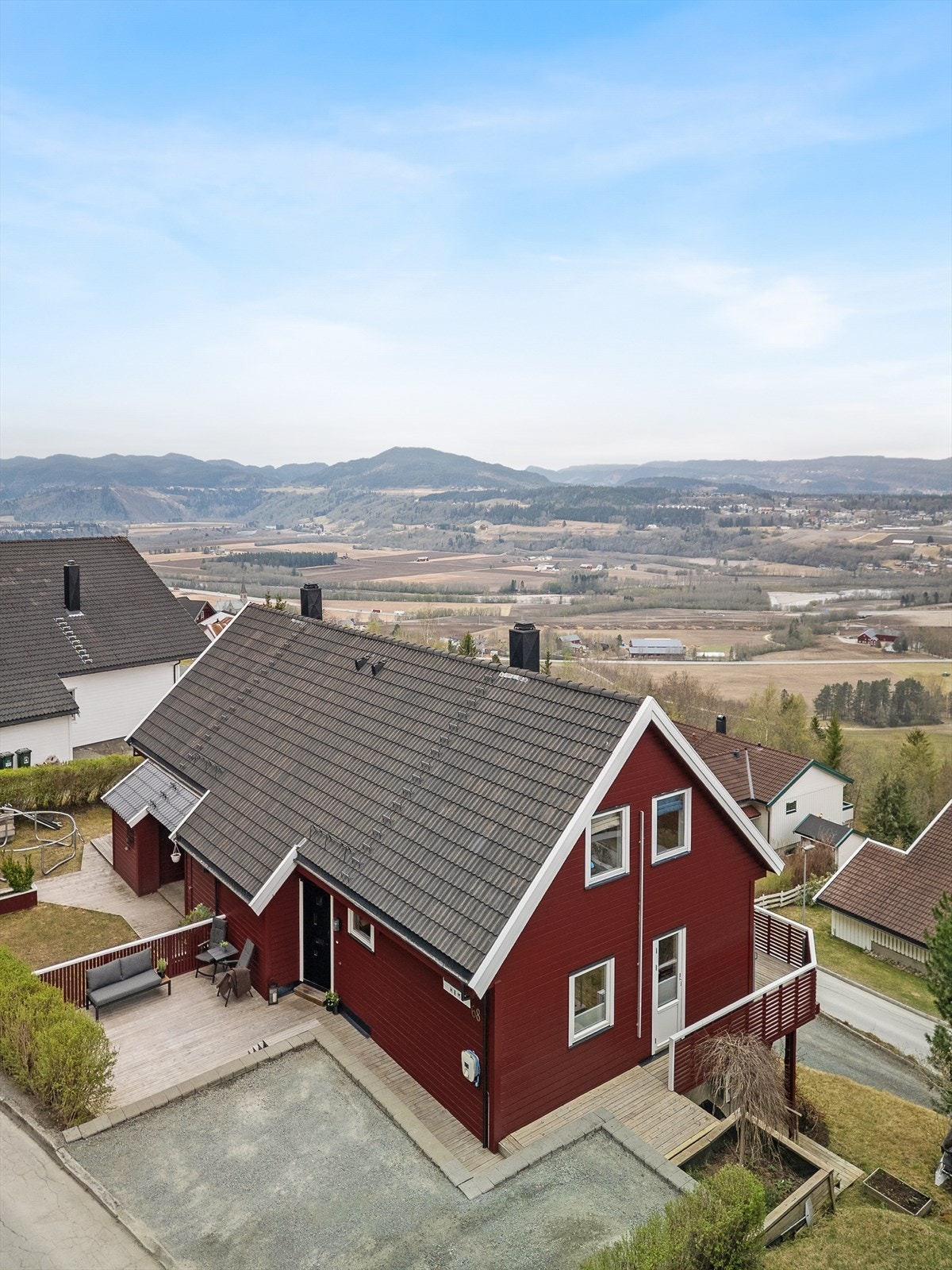 Her er det kort avstand til både turstier og lekeplasser. Galleribilde