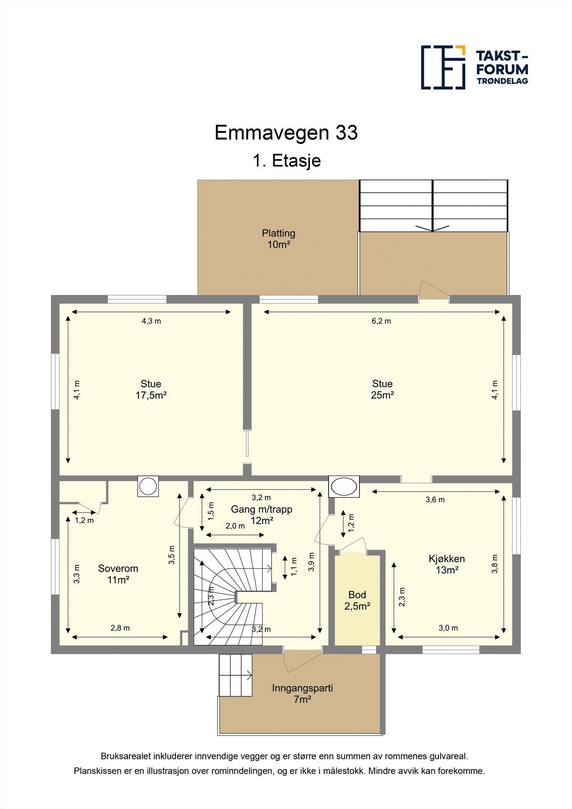 Planskisse 1.etasje Galleribilde