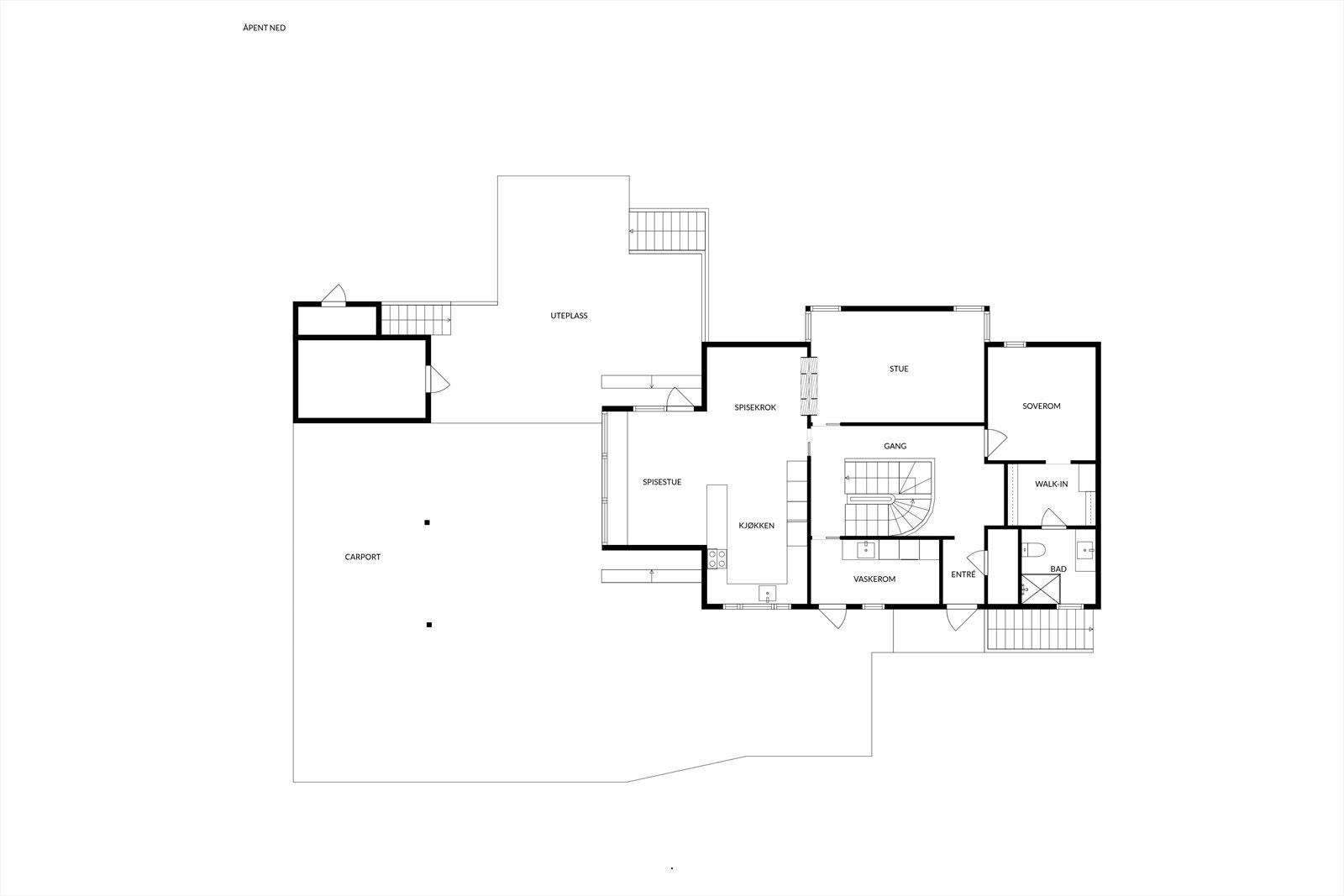 Planskisse 1. etasje Galleribilde