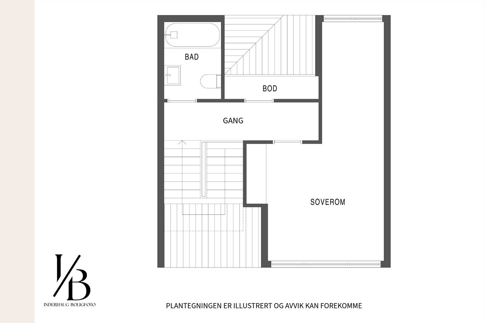 Plantegning øvre plan Galleribilde