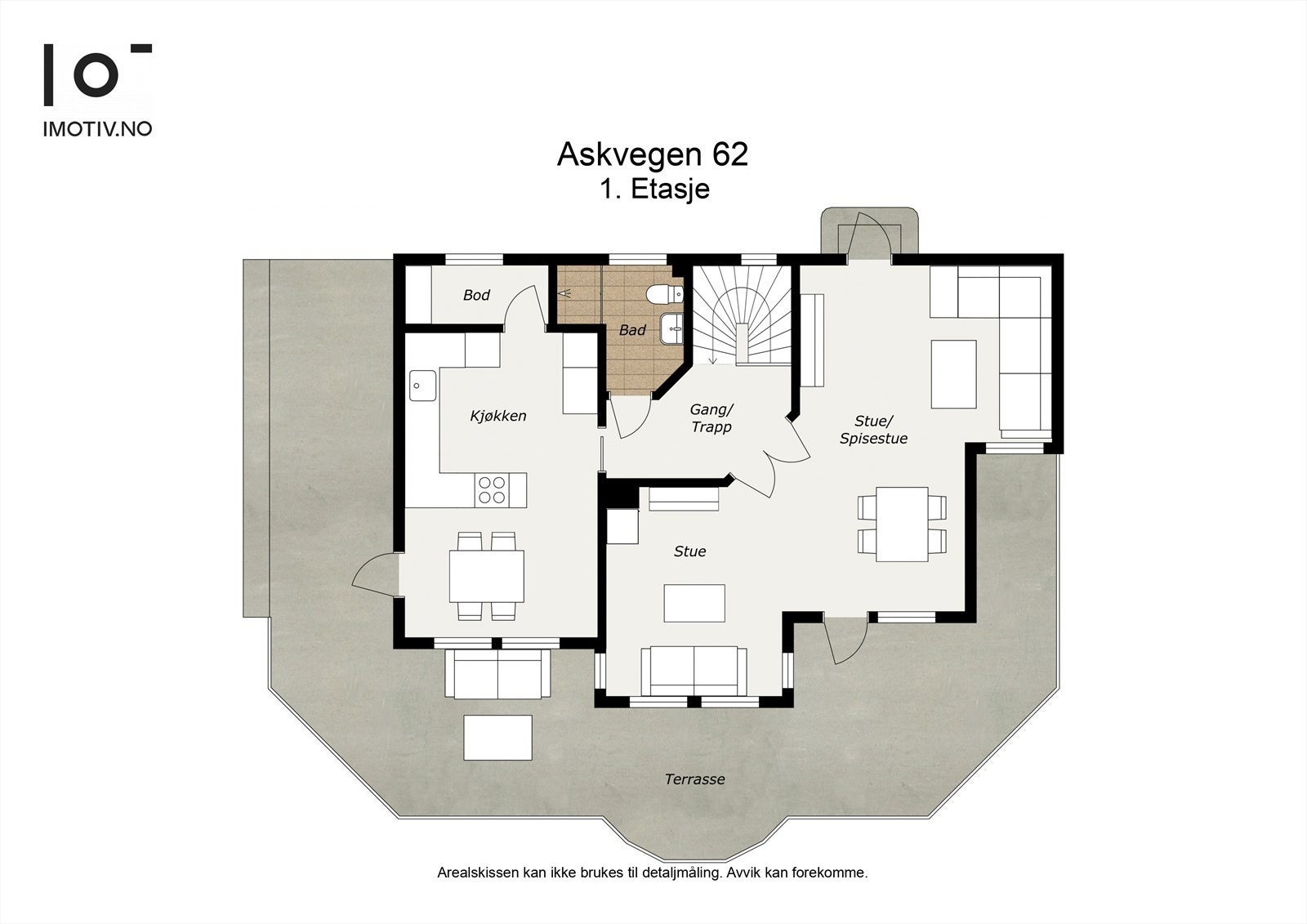 - Plantegning hovedetasje - Galleribilde