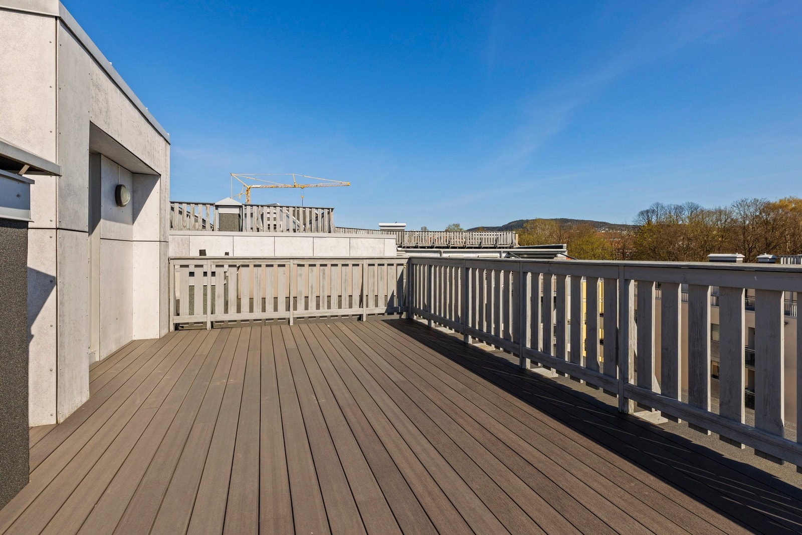 Det er felles takterrasse i bygget. Galleribilde