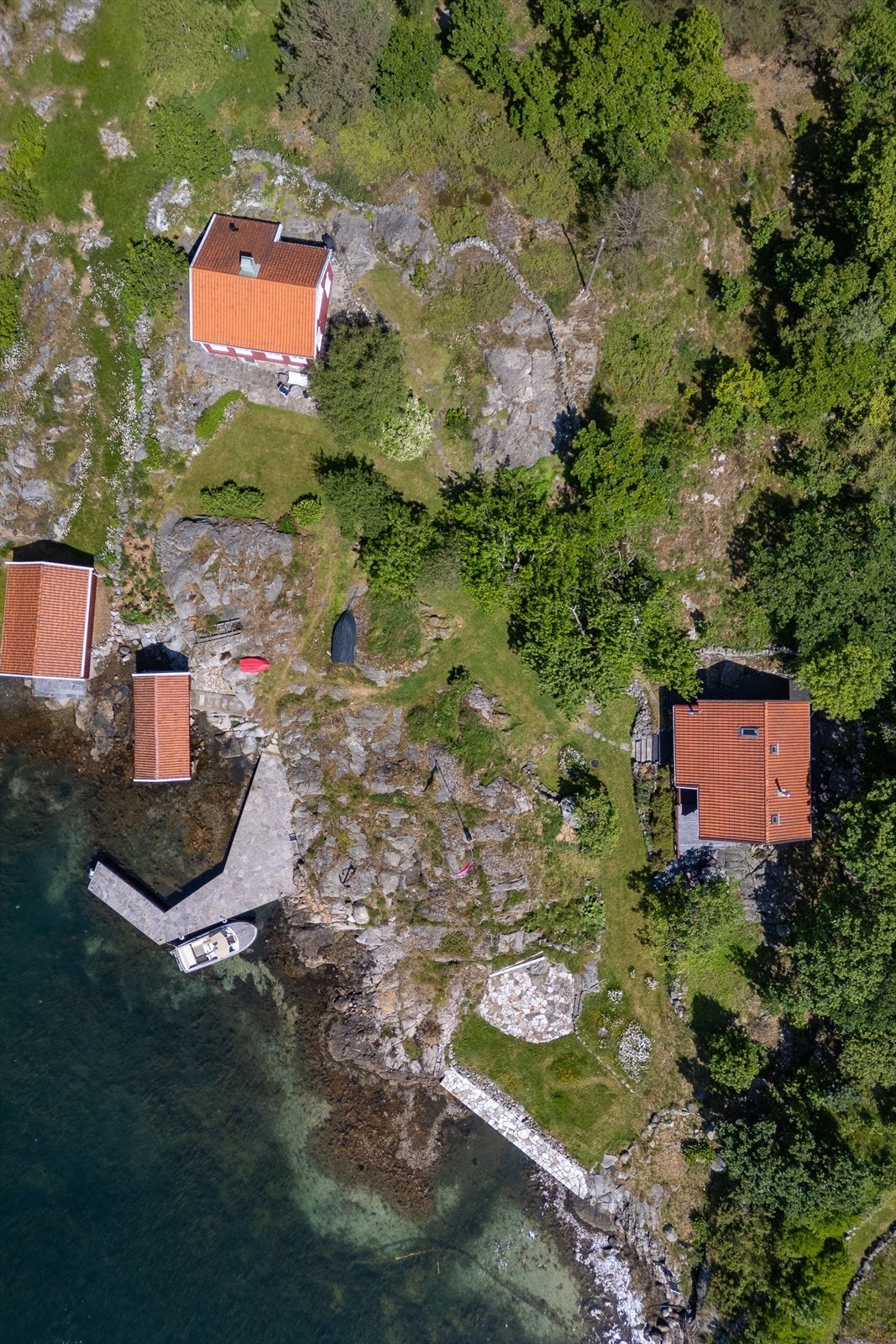 Eiendommen sett ovenfra Galleribilde