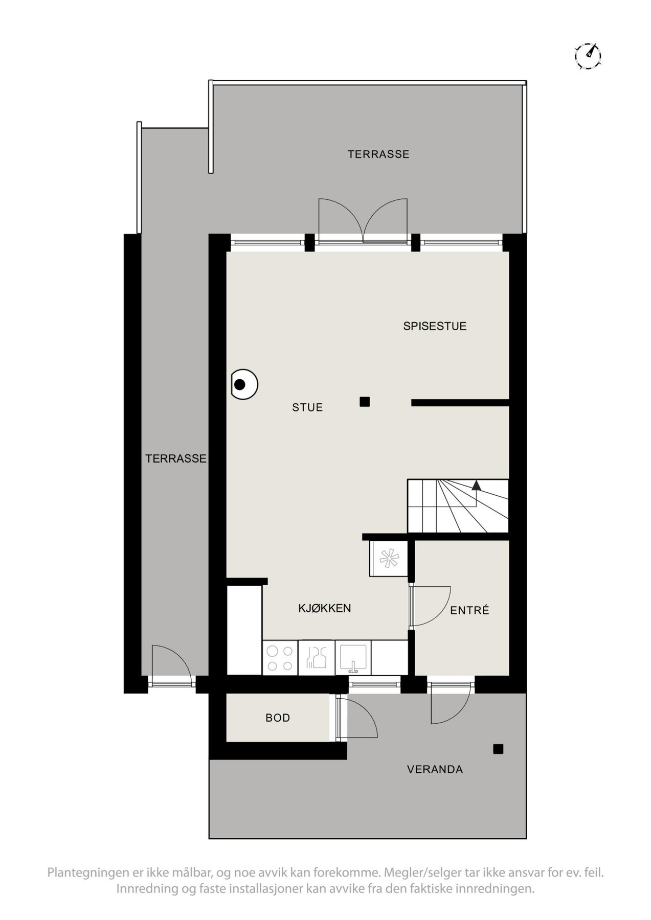 Plantegning 1.etasje Galleribilde