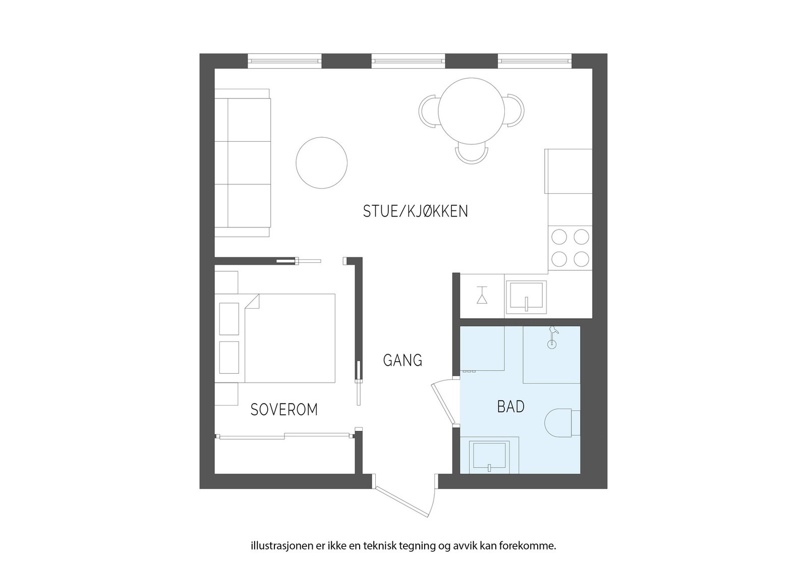 Plantegning Galleribilde