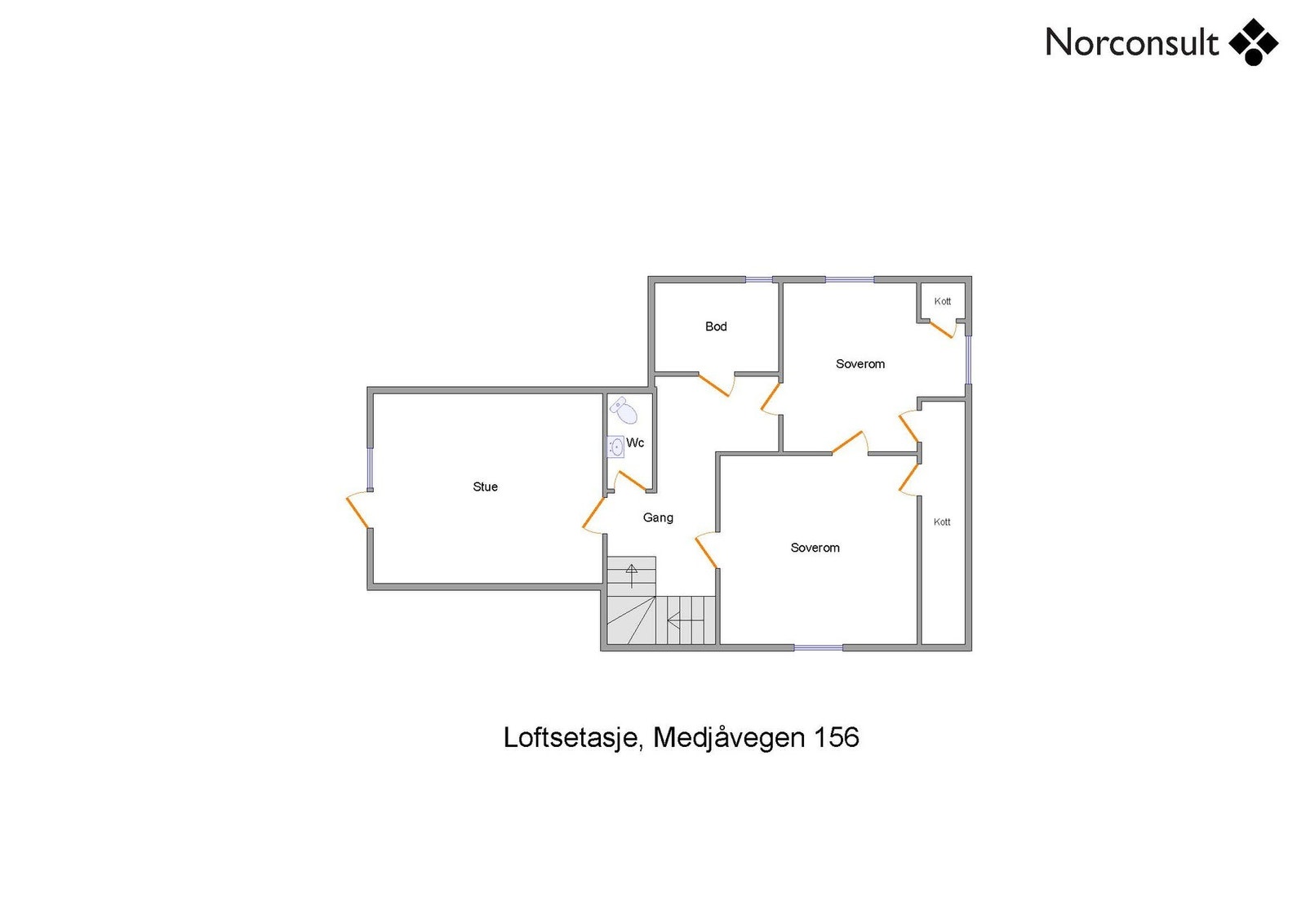 Planskisse - Loftetasje Galleribilde