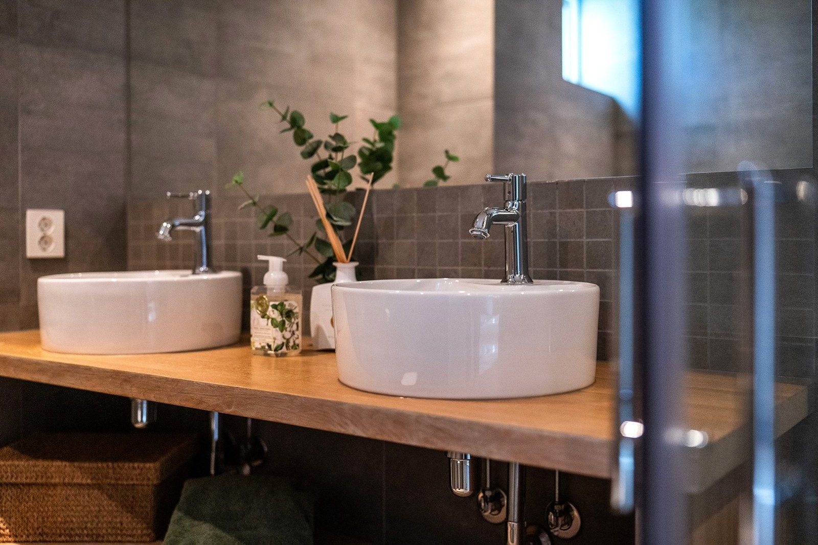 Detaljbilde fra badet i første etasje. Galleribilde