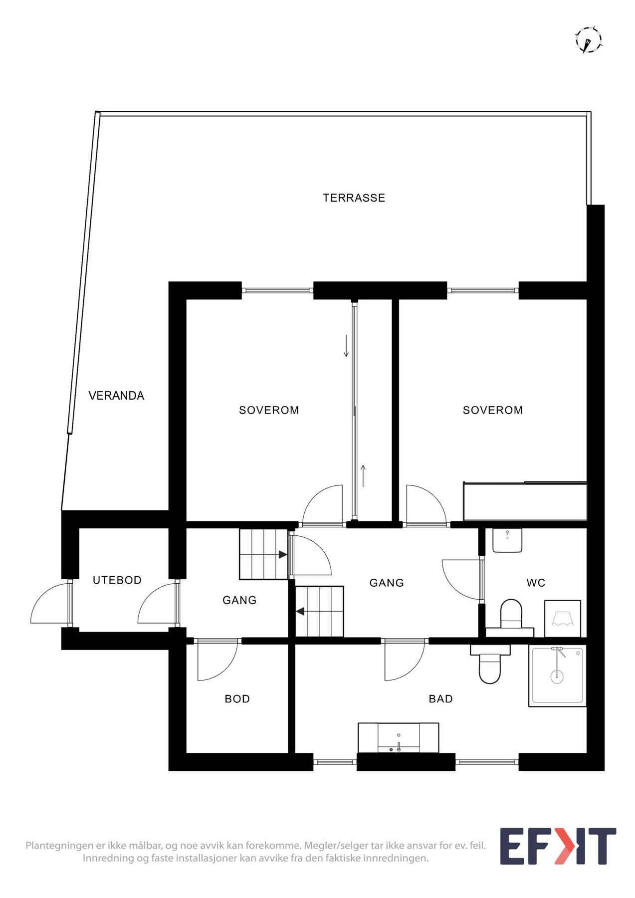 Planskisse kjeller Galleribilde