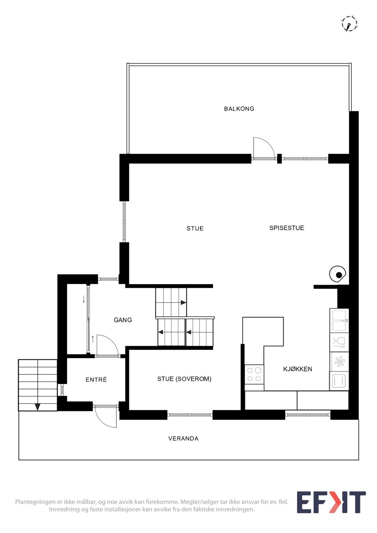 Planskisse 1.etg Galleribilde