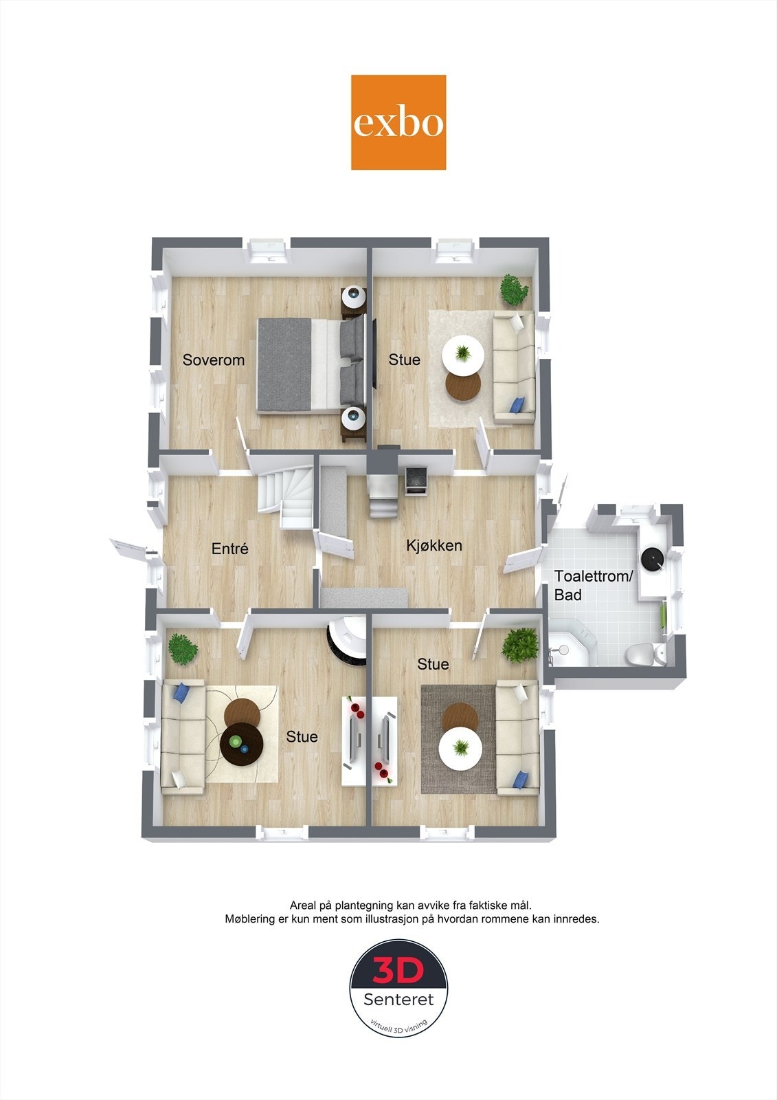 Plantegning 1.etasje Galleribilde