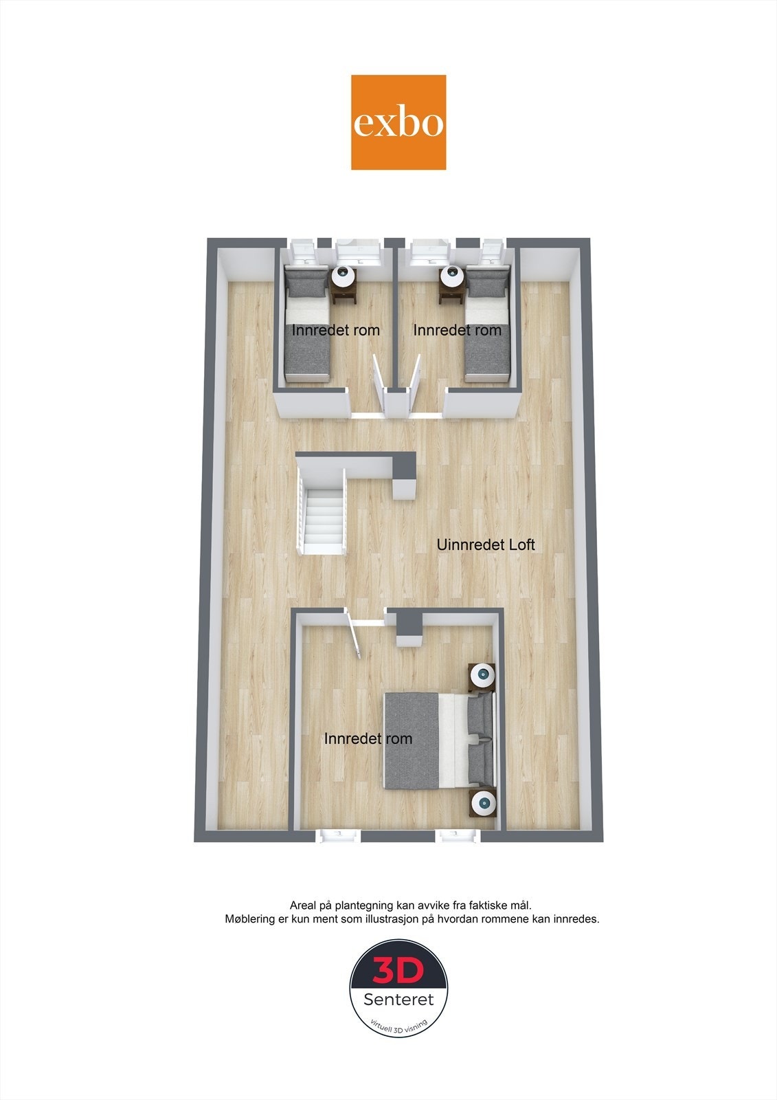 Plantegning loftsetasje Galleribilde